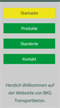 Mobile Screenshot of bkgbeton.de